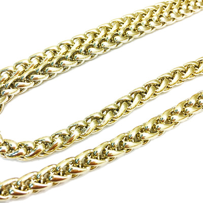 灯笼链包包必威平台【中国】有限公司
箱包五金配件浅金色BSK链金属孖圆链包包配件直供