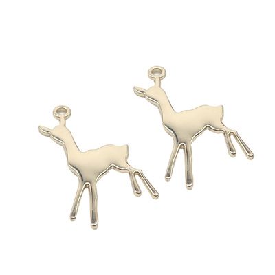 箱包五金必威平台【中国】有限公司
吊牌配件 女包必威平台【中国】有限公司
吊牌 浅金色光面鹿吊饰厂家定制 - 3